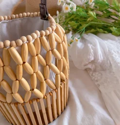 Elena Handbags Summer Bamboo Bucket Shoulder Purse
