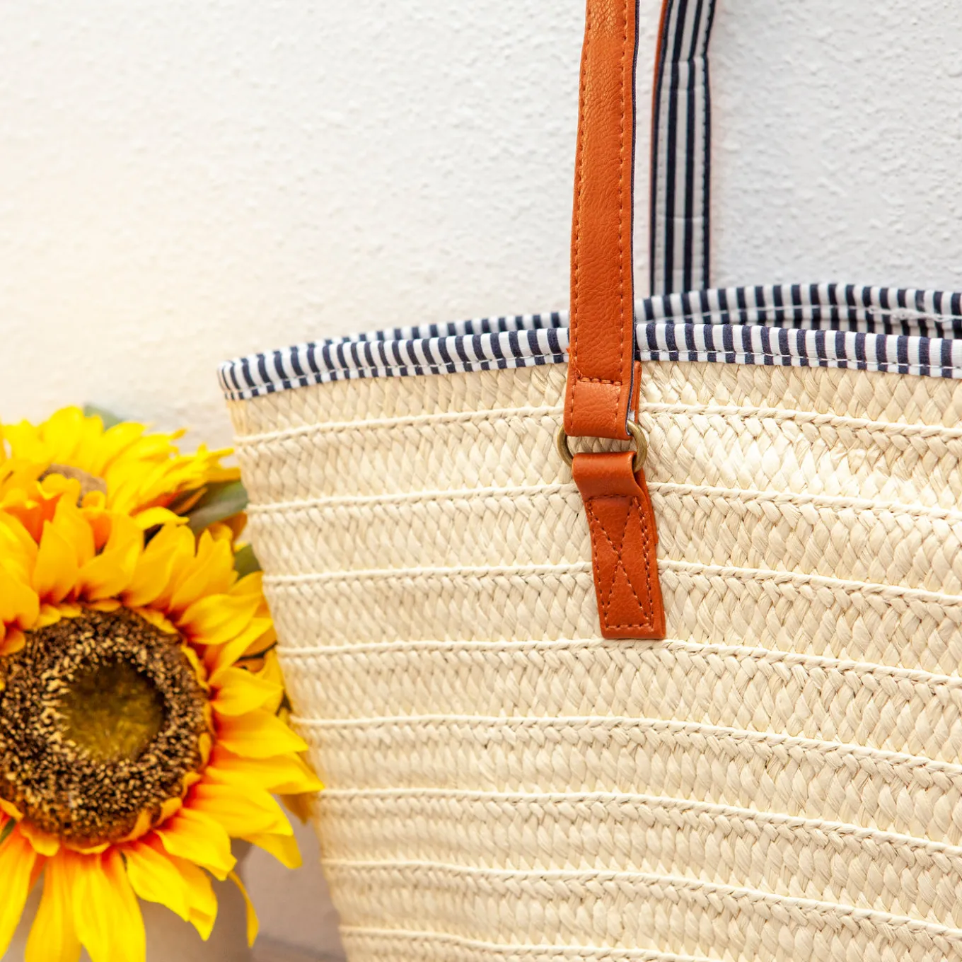Elena Handbags Summer Basket Tote with Tassle