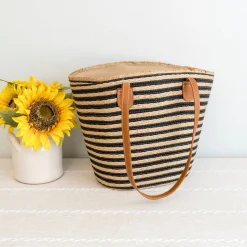 Elena Handbags Summer Basket Tote Bag