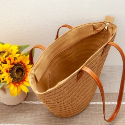 Elena Handbags Summer Basket Tote Bag