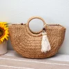 Elena Handbags Summer Beach Straw Basket with Tassle