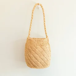Elena Handbags Summer Fashion Raffia Basket Bag