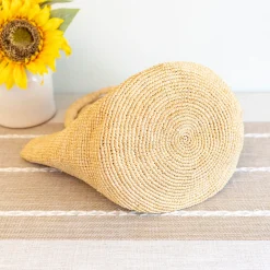 Elena Handbags Summer Fashion Raffia Basket Bag