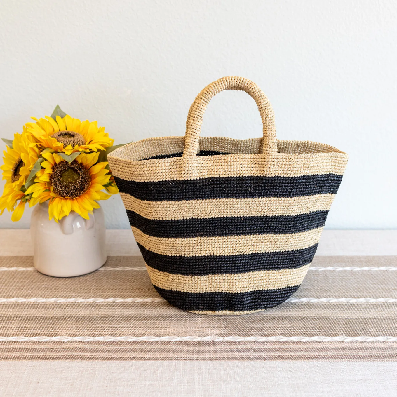Elena Handbags Summer Fashion Raffia Basket Bag