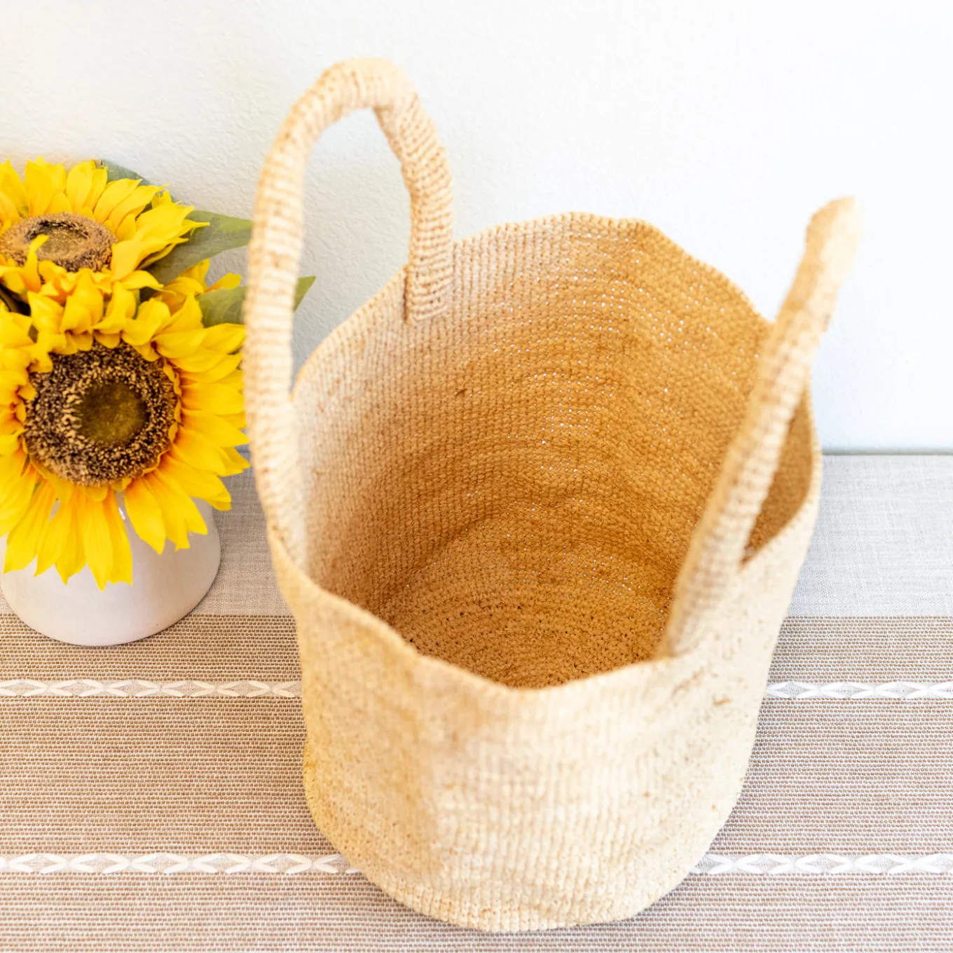 Elena Handbags Summer Fashion Raffia Basket Bag