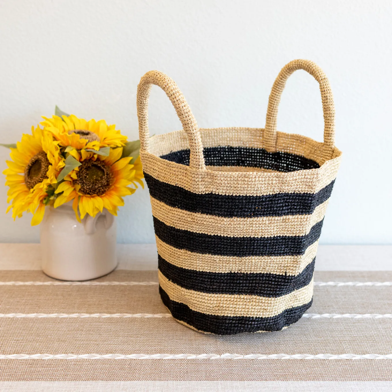 Elena Handbags Summer Fashion Raffia Basket Bag