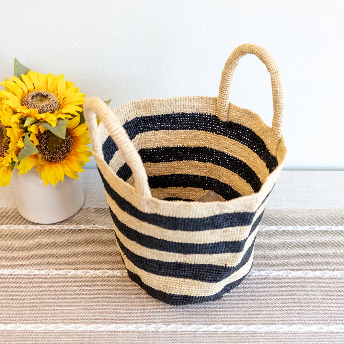 Elena Handbags Summer Fashion Raffia Basket Bag
