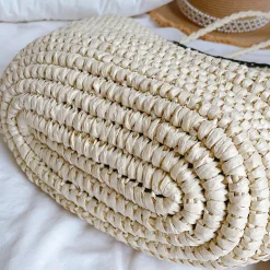 Elena Handbags Summer Straw Basket Summer Tote