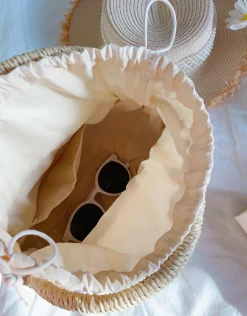 Elena Handbags Summer Straw Basket Bag