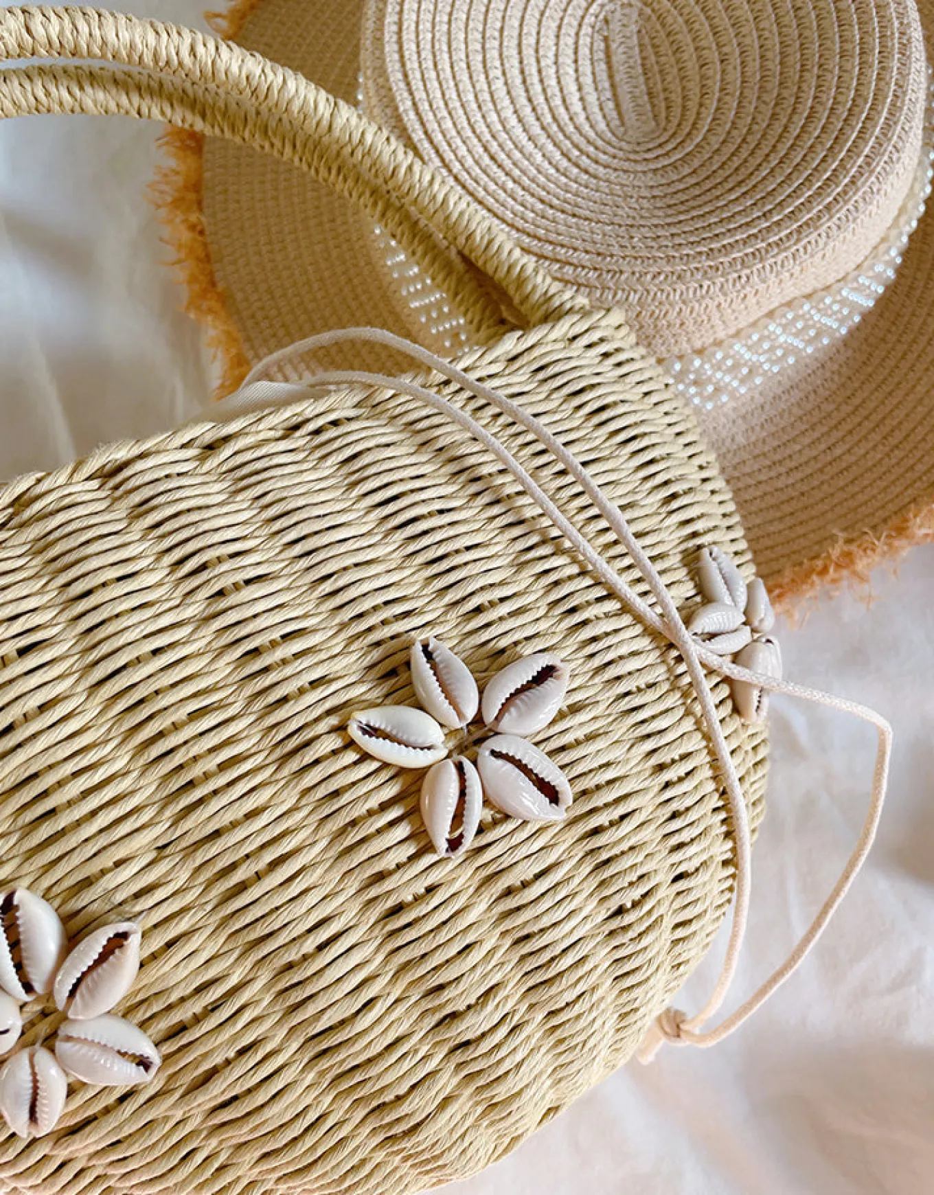 Elena Handbags Summer Straw Basket Bag