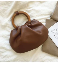 Elena Handbags Top Handle Soft Leather Bag
