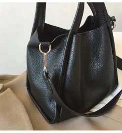 Elena Handbags Ultra Soft Leather Bucket Bag