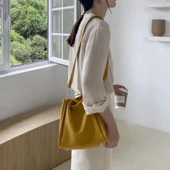 Elena Handbags Ultra Soft Leather Bucket Bag
