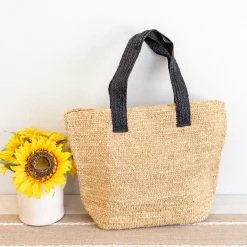 Elena Handbags Women's Large Soft Raffia Woven Summer Straw Tote