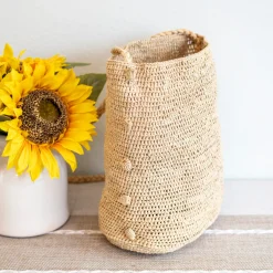 Elena Handbags Women's Raffia Straw Crossbody Bag