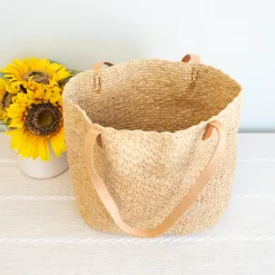 Elena Handbags Women's Soft Raffia Woven Summer Straw Tote