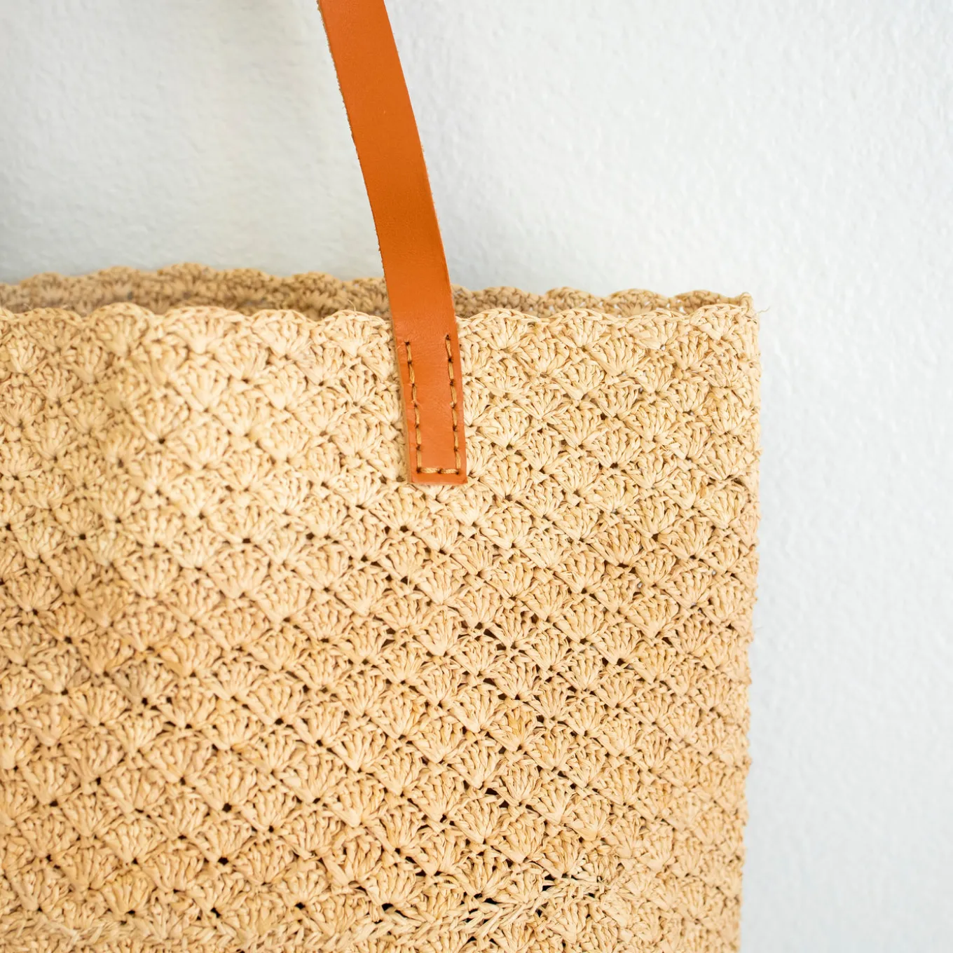 Elena Handbags Women's Soft Raffia Woven Summer Straw Tote