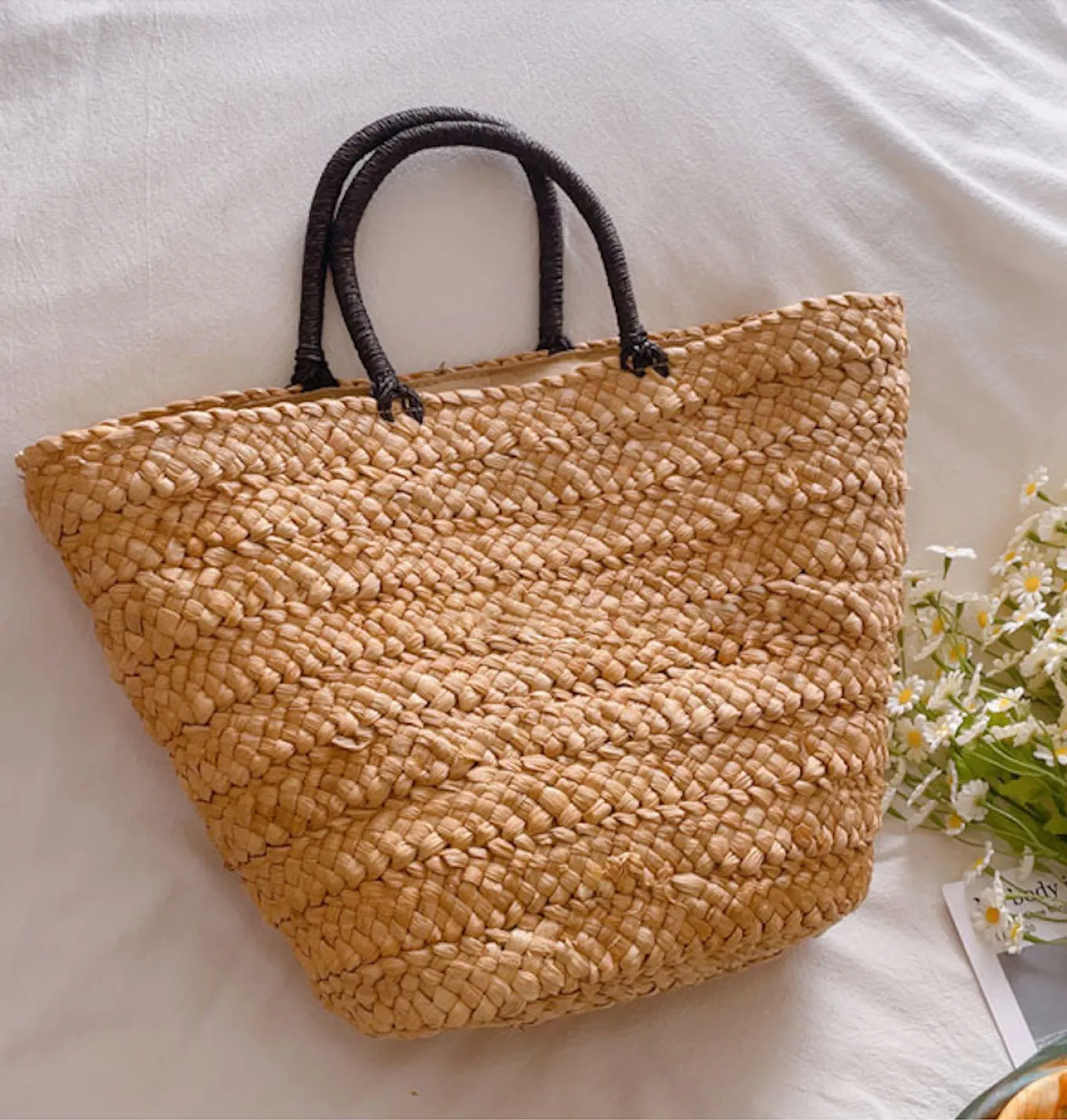 Elena Handbags Women's Woven Straw Summer Beach Tote