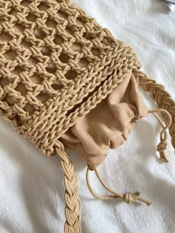 Elena Handbags Woven Crossbody Purse