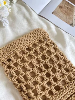 Elena Handbags Woven Crossbody Purse
